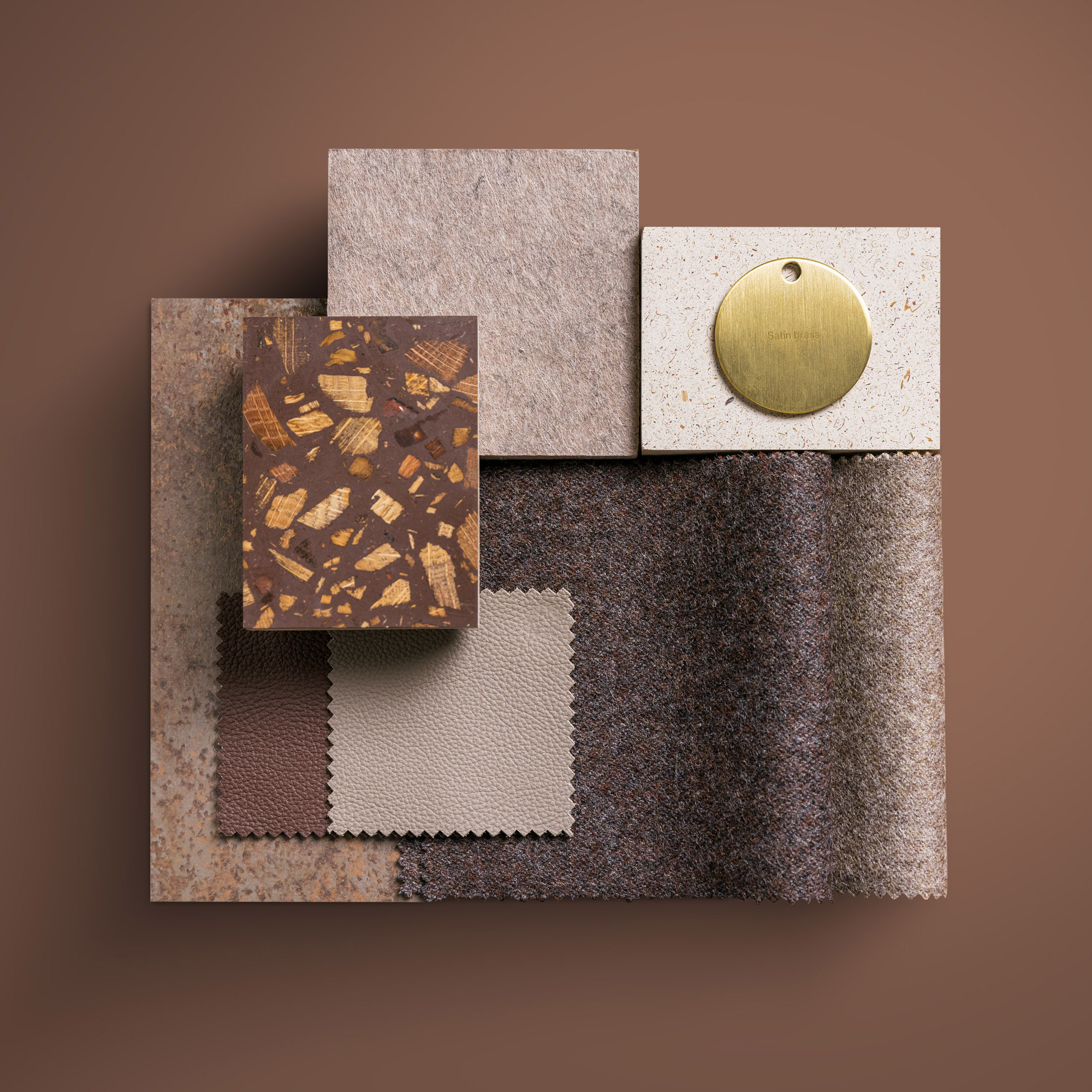 Mocha Mousse mood board created for Pantones colour of the year 2025 by the team at District Four®168澳洲5体彩开奖官网入口 Design